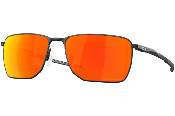 Okulary przeciwsłoneczne Oakley Ejector OO4142-15 Polarized Kwadratowe Havana