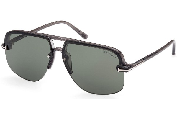 Okulary przeciwsłoneczne Tom Ford FT1003 20N Pilotki (Aviator) Szare