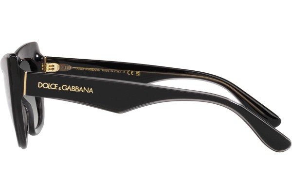 Okulary przeciwsłoneczne Dolce & Gabbana DG4417 32468G Kocie oczy Czarne
