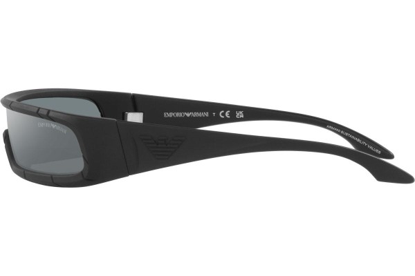Okulary przeciwsłoneczne Emporio Armani EA4190U 50636G Pojedyncze | Shield Czarne