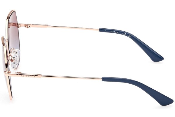 Okulary przeciwsłoneczne Guess GU7867 28F Kwadratowe Złote