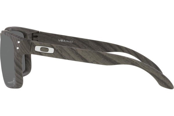 Okulary przeciwsłoneczne Oakley Holbrook XL OO9417-34 Polarized Kwadratowe Brązowe