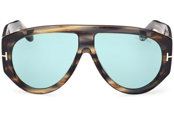 Okulary przeciwsłoneczne Tom Ford Bronson FT1044 56V Pilotki (Aviator) Havana