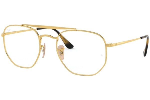 Okulary korekcyjne Ray-Ban The Marshal RX3648V 2500 Kwadratowe Złote