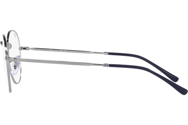 Okulary korekcyjne Ray-Ban David RX3582V 2502 Okrągłe Srebrne
