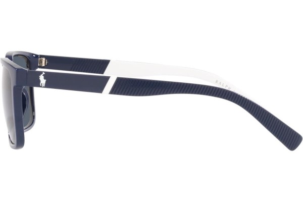 Okulary przeciwsłoneczne Polo Ralph Lauren PH4189U 562087 Prostokątne Niebieskie