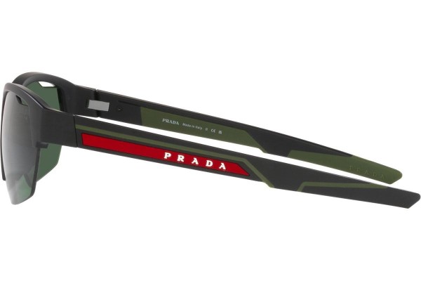 Okulary przeciwsłoneczne Prada Linea Rossa PS03YS 18G06U Prostokątne Czarne