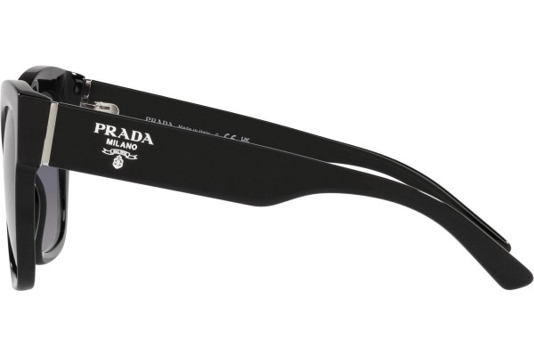 Okulary przeciwsłoneczne Prada PR17ZS 1AB09S Kwadratowe Czarne