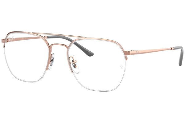 Okulary korekcyjne Ray-Ban RX6444 3094 Kwadratowe Złote