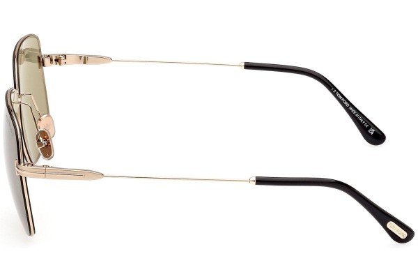 Okulary przeciwsłoneczne Tom Ford FT0994 28N Kwadratowe Złote