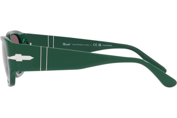 Okulary przeciwsłoneczne Persol PO3307S 1171AF Polarized Prostokątne Zielone