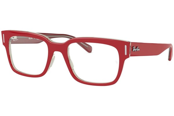 Okulary korekcyjne Ray-Ban Jeffrey RX5388 5987 Kwadratowe Czerwone