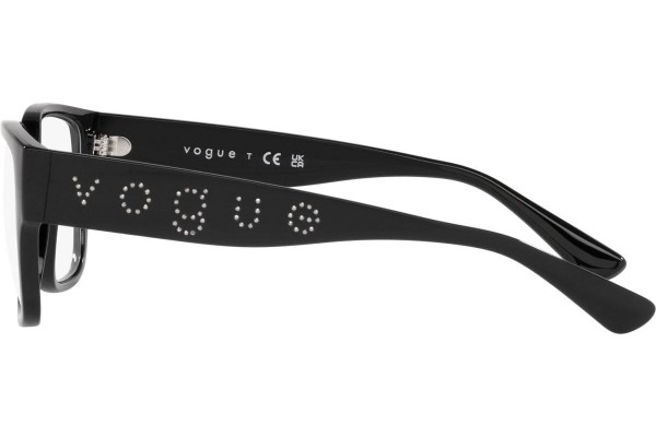 Okulary korekcyjne Vogue Eyewear VO5458B W44 Kwadratowe Czarne