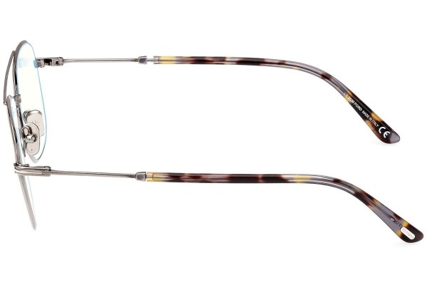 Okulary korekcyjne Tom Ford FT5830-B 008 Pilotki (Aviator) Srebrne