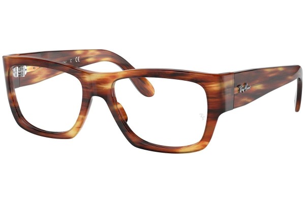 Okulary korekcyjne Ray-Ban Nomad Wayfarer RX5487 2144 Prostokątne Havana