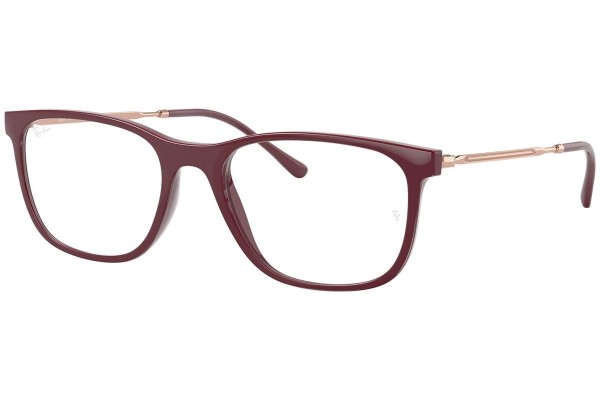 Okulary korekcyjne Ray-Ban RX7244 8099 Prostokątne Czerwone