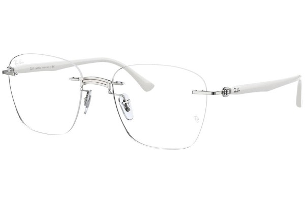 Okulary korekcyjne Ray-Ban RX8769 1228 Kwadratowe Srebrne