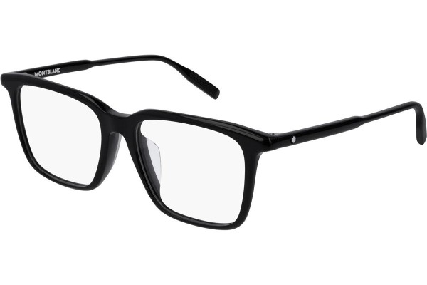 Okulary korekcyjne Mont Blanc MB0011OA 001 Kwadratowe Czarne