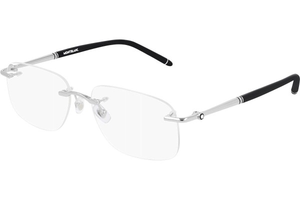 Okulary korekcyjne Mont Blanc MB0071O 002 Prostokątne Srebrne