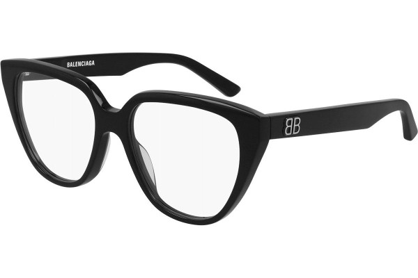 Okulary korekcyjne Balenciaga BB0129O 001 Kwadratowe Czarne