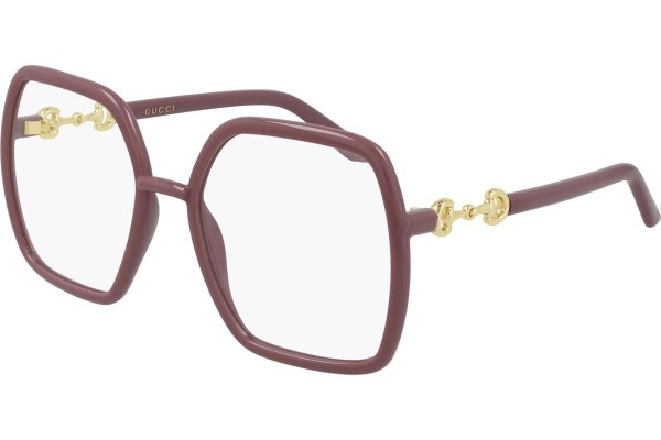 Okulary korekcyjne Gucci GG0890O 003 Oversize Czerwone