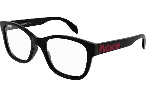 Okulary korekcyjne Alexander McQueen AM0350O 002 Kwadratowe Czarne