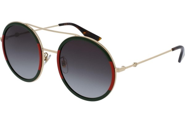 Okulary przeciwsłoneczne Gucci GG0061S 003 Okrągłe Zielone