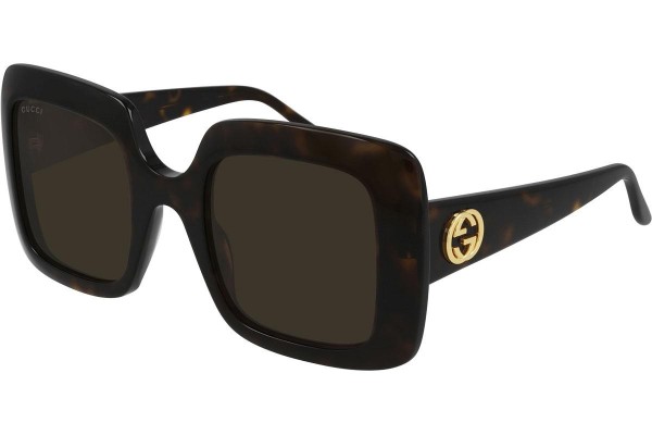 Ochelari de soare Gucci GG0896S 002 Pătrați Havana