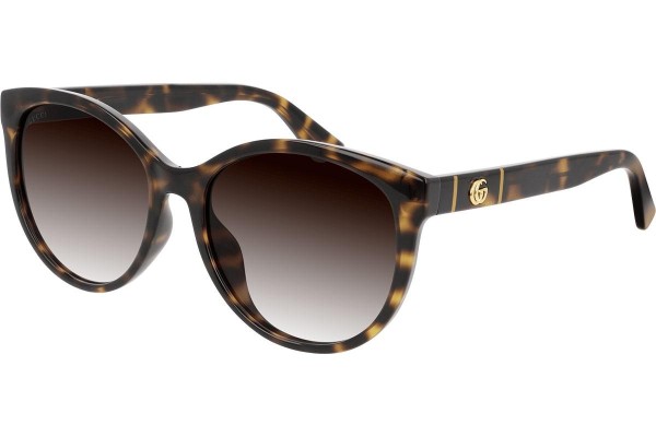 Aurinkolasit Gucci GG0636SK 002 Cat Eye Havana