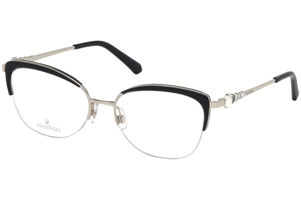 Okulary korekcyjne Swarovski SK5307 016 Kocie oczy Czarne