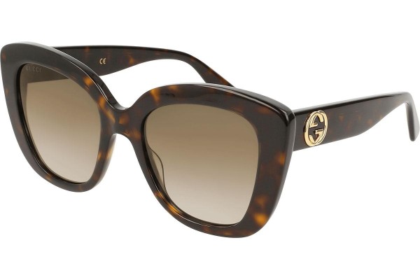 Ochelari de soare Gucci GG0327S 002 Cat Eye Havana