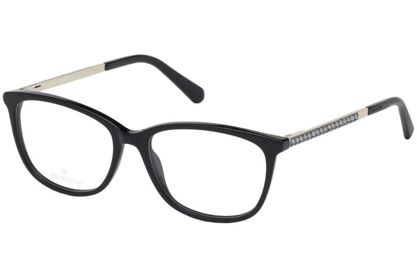 Okulary korekcyjne Swarovski SK5308 001 Kwadratowe Czarne