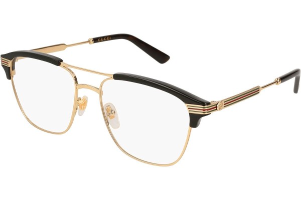 Okulary korekcyjne Gucci GG0241O 002 Browline Czarne