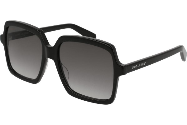 Solbriller Saint Laurent SL174 001 Oversize Sort