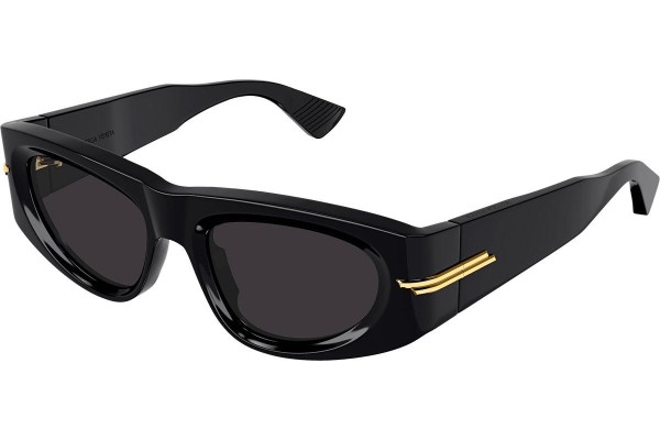 Okulary przeciwsłoneczne Bottega Veneta BV1144S 001 Owalne Czarne