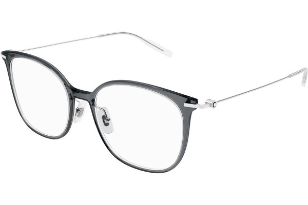 Okulary korekcyjne Mont Blanc MB0208OA 002 Kwadratowe Szare