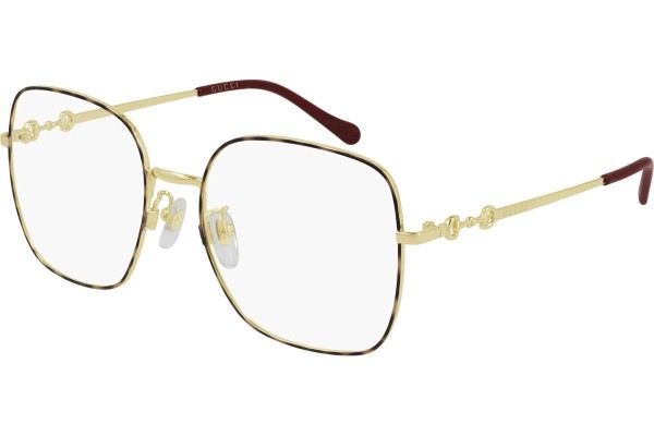 Glasses Gucci GG0883OA 002 Kwadratowe Złote