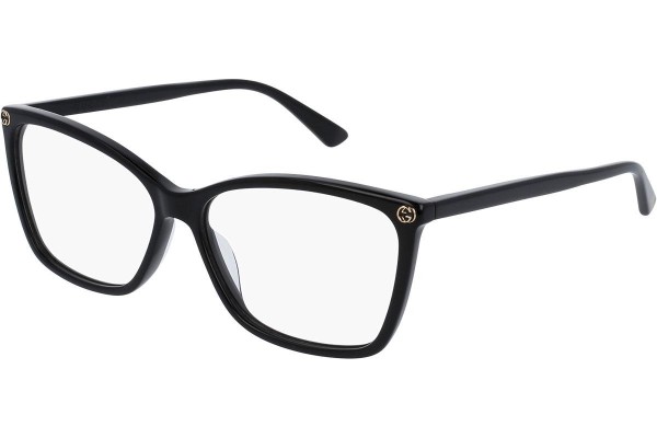 szemüvegeinket Gucci GG0025O 001 Cat Eye Fekete