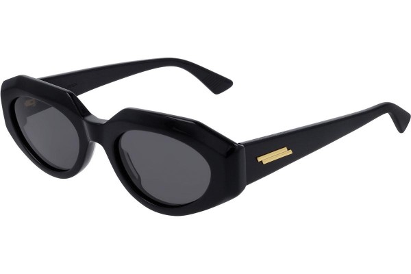 Okulary przeciwsłoneczne Bottega Veneta BV1031S 001 Owalne Czarne