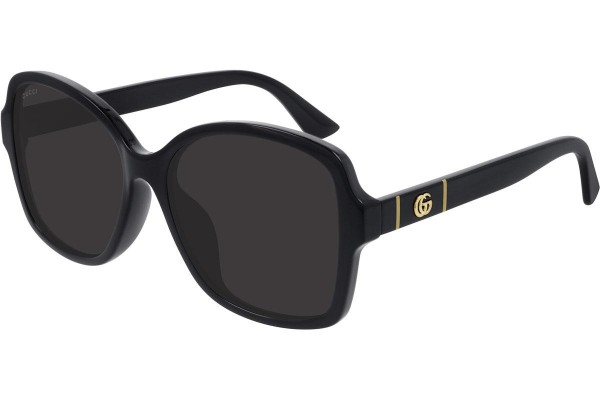 Okulary przeciwsłoneczne Gucci GG0765SA 002 Kwadratowe Czarne