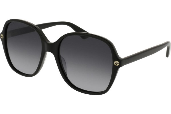 Okulary przeciwsłoneczne Gucci GG0092S 001 Oversize Czarne