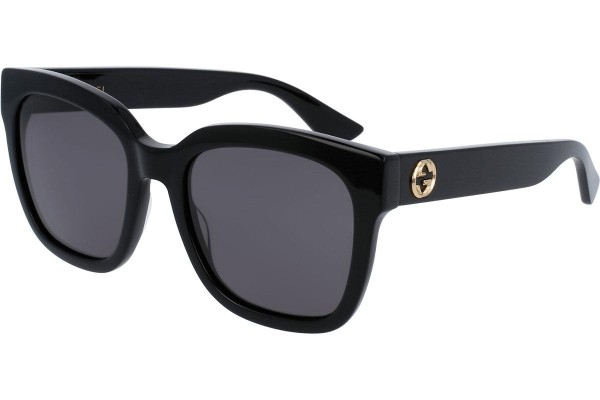 Okulary przeciwsłoneczne Gucci GG0034S 001 Kwadratowe Czarne