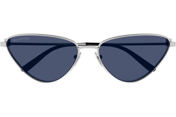 Okulary przeciwsłoneczne Balenciaga BB0166S 003 Kocie oczy Szare