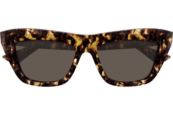 Okulary przeciwsłoneczne Bottega Veneta BV1121S 002 Kocie oczy Havana