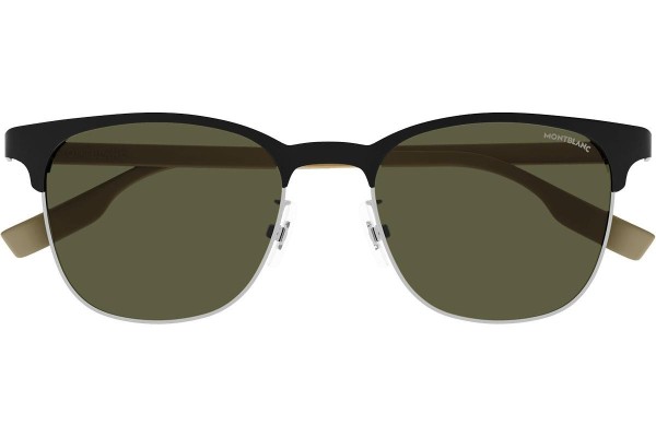 Okulary przeciwsłoneczne Mont Blanc MB0183S 004 Kwadratowe Czarne