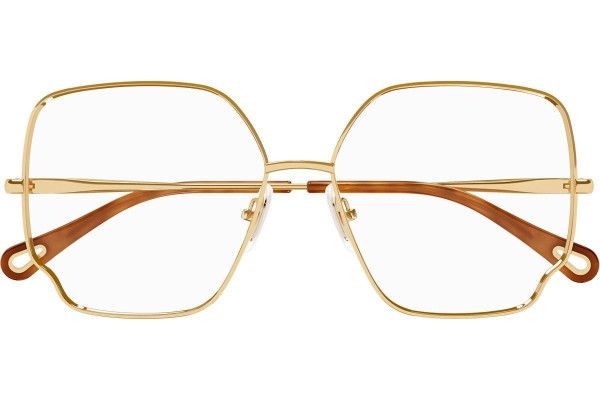 Okulary korekcyjne Chloe CH0096O 005 Oversize Złote