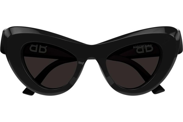 Okulary przeciwsłoneczne Balenciaga BB0204S 001 Kocie oczy Czarne