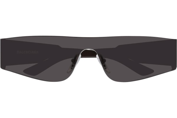 Okulary przeciwsłoneczne Balenciaga BB0041S 001 Pojedyncze | Shield Szare