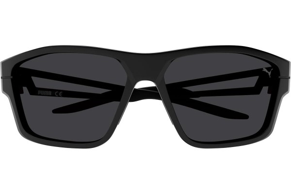 Okulary przeciwsłoneczne Puma PU0328S 001 Prostokątne Czarne