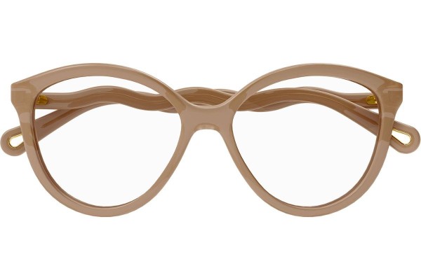 Okulary korekcyjne Chloe CH0089O 003 Kocie oczy Beżowe